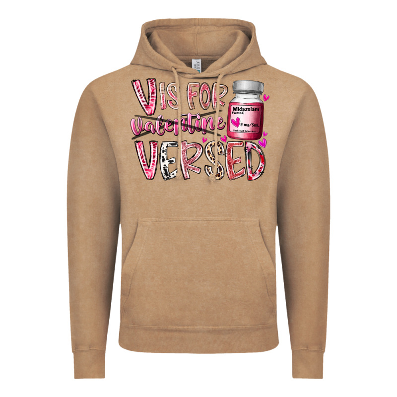 V Is For Valentine Versed Vintage Hoodie by RacoonDesign | Teevron