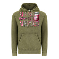 Vintage Olive v is for valentine versed Vintage Hoodie - RacoonDesign