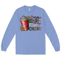 Colony Blue I Run On Coffee And Christmas Cheers Long Sleeve Tee - CowhideDigitalArt