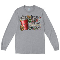 Heather Grey I Run On Coffee And Christmas Cheers Long Sleeve Tee - CowhideDigitalArt