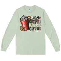 Matcha I Run On Coffee And Christmas Cheers Long Sleeve Tee - CowhideDigitalArt
