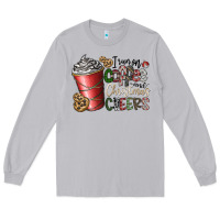 Moon Dust I Run On Coffee And Christmas Cheers Long Sleeve Tee - CowhideDigitalArt