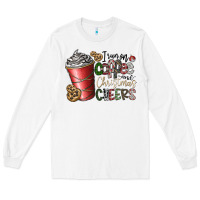 White I Run On Coffee And Christmas Cheers Long Sleeve Tee - CowhideDigitalArt
