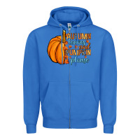 True Royal Autumn leaves and pumpkin please Zipper Hoodie - RanaPortraitStore