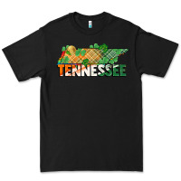 Black tennessee map st patricks day Premium Tee - FaDigitalArtStudio