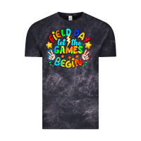 Cloud Black Field Day Let The Games Begin Vintage Tee - CowhideDigitalArt