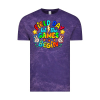 Cloud Purple Field Day Let The Games Begin Vintage Tee - CowhideDigitalArt