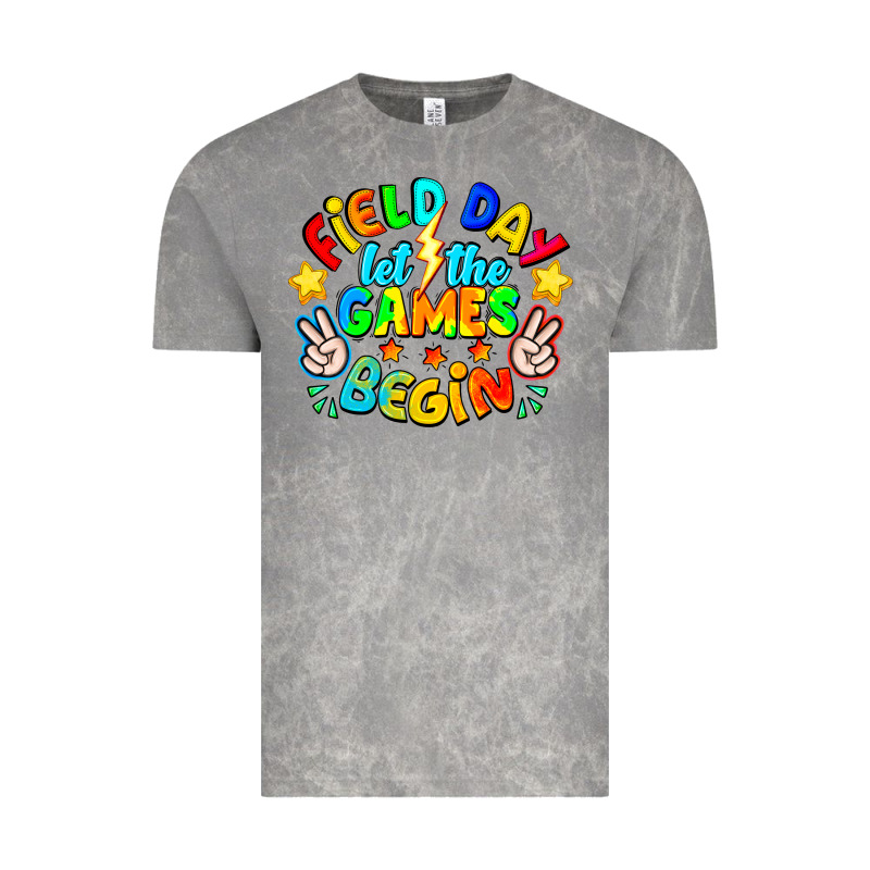 Field Day Let The Games Begin Vintage Tee by CowhideDigitalArt | Teevron