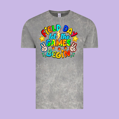 Field Day Let The Games Begin Vintage Tee Designed By Cowhidedigitalart
