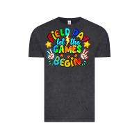 Vintage Black Field Day Let The Games Begin Vintage Tee - CowhideDigitalArt