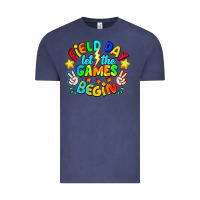 Vintage Denim Field Day Let The Games Begin Vintage Tee - CowhideDigitalArt