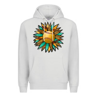 Dove Grey Softball Sunflower Premium Hoodie - Jasminsmagicworld