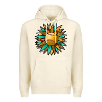 Sandshell Softball Sunflower Premium Hoodie - Jasminsmagicworld