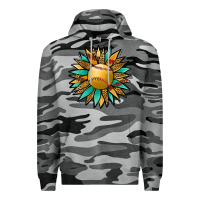Slate Camo Softball Sunflower Premium Hoodie - Jasminsmagicworld