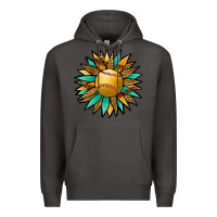 Smoke Softball Sunflower Premium Hoodie - Jasminsmagicworld