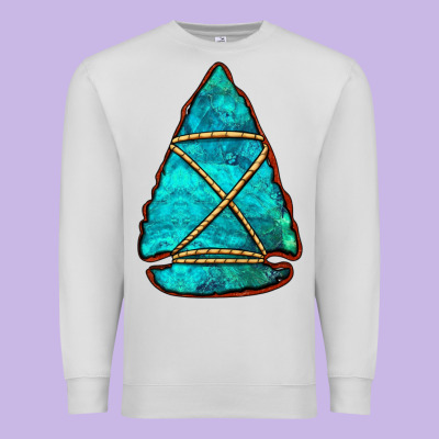 Turquoise Arrowhead Premium Sweatshirt Designed By Jasminsmagicworld