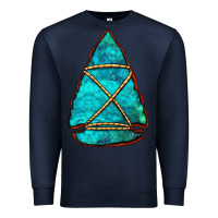 Navy turquoise arrowhead Premium Sweatshirt - Jasminsmagicworld