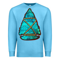 Ocean Blue turquoise arrowhead Premium Sweatshirt - Jasminsmagicworld