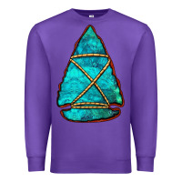 Purple turquoise arrowhead Premium Sweatshirt - Jasminsmagicworld
