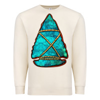 Sandshell turquoise arrowhead Premium Sweatshirt - Jasminsmagicworld