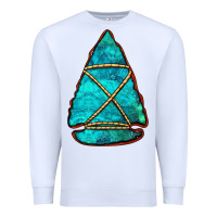 White turquoise arrowhead Premium Sweatshirt - Jasminsmagicworld