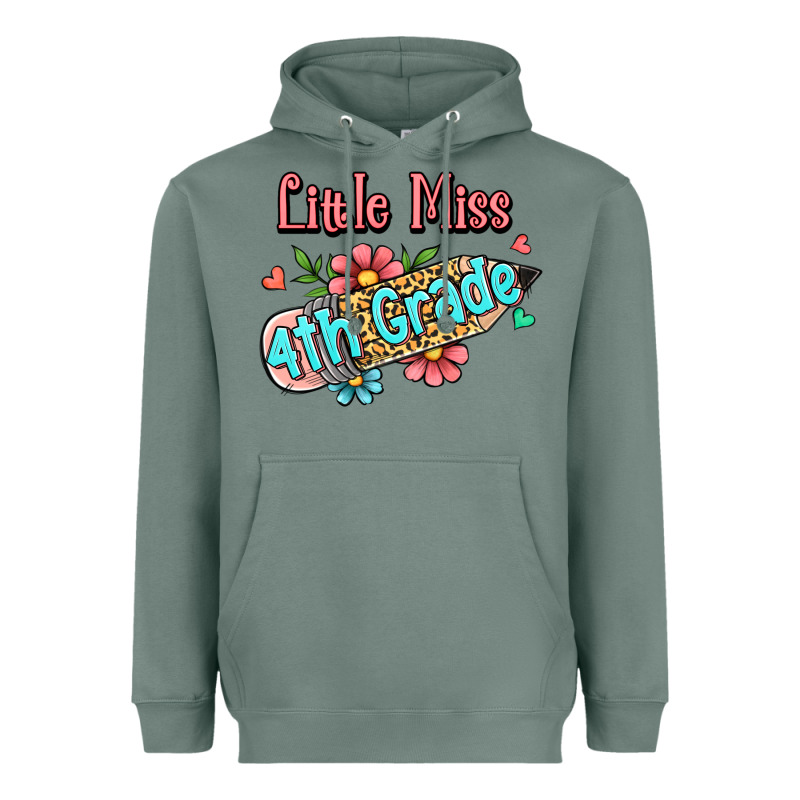 Little Miss Fourth Grade Heavyweight Hoodie by Jasminsmagicworld | Teevron