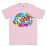 Bubblegum Pink The beach is calling Classic Tee - FaDigitalArtStudio