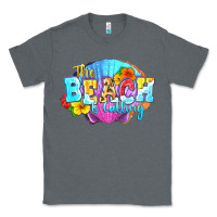 Charcoal Heather The beach is calling Classic Tee - FaDigitalArtStudio