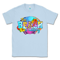 Dusty Blue The beach is calling Classic Tee - FaDigitalArtStudio