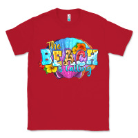 Red The beach is calling Classic Tee - FaDigitalArtStudio