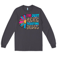 Smoke im just here trusting jesus Long Sleeve Tee - CowhideDigitalArt