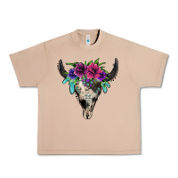 Burro cowhide bull skull Urban Heavy Tee - Jasminsmagicworld