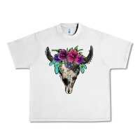 Cowhide Bull Skull Urban Heavy Tee | Teevron