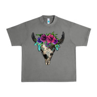 Tornado cowhide bull skull Urban Heavy Tee - Jasminsmagicworld