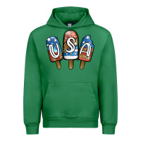 Emerald USA Patriotic Leopard Popsicles Urban Hoodie - Jasminsmagicworld