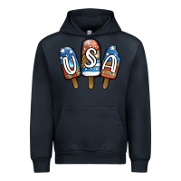 Navy USA Patriotic Leopard Popsicles Urban Hoodie - Jasminsmagicworld