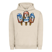 Pigment French Oak USA Patriotic Leopard Popsicles Urban Hoodie - Jasminsmagicworld