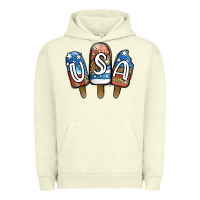 Pigment Pistachio USA Patriotic Leopard Popsicles Urban Hoodie - Jasminsmagicworld