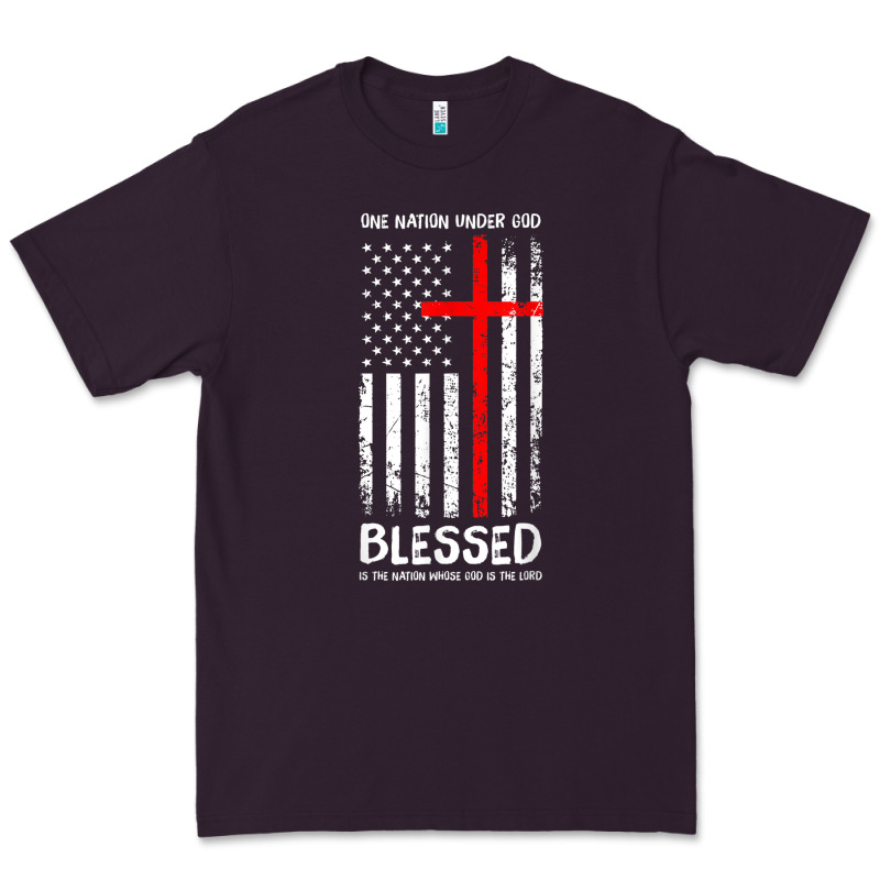 One Nation Under God Veteran Christian Premium Tee by linhVisuals | Teevron