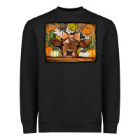 Black fall cow Heavyweight Sweatshirt - Jasminsmagicworld