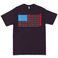 Plum patriotic golf usa flag Premium Tee - linhVisuals