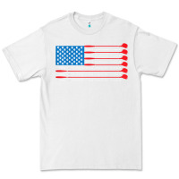 White patriotic golf usa flag Premium Tee - linhVisuals
