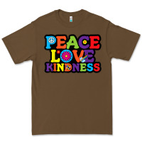 Cacao peace love kindness Premium Tee - linhVisuals