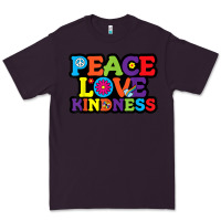 Plum peace love kindness Premium Tee - linhVisuals