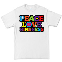 White peace love kindness Premium Tee - linhVisuals
