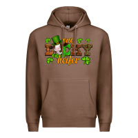 Chestnut st patricks one lucky heifer baby cow Premium Hoodie - Artiststas