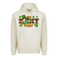 Oatmeal Heather st patricks one lucky heifer baby cow Premium Hoodie - Artiststas