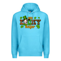 Ocean Blue st patricks one lucky heifer baby cow Premium Hoodie - Artiststas