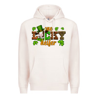 Pale Pink st patricks one lucky heifer baby cow Premium Hoodie - Artiststas
