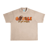 French Oak Fall Gobble Gobble Til You Wobble Urban Heavy Tee - LillyAllenDesigns